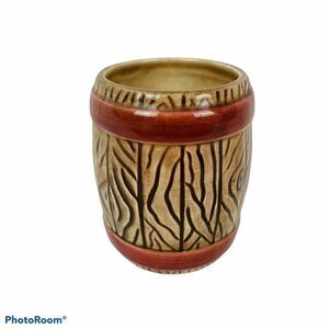 Rare HTF Vtg 1992 Donisa Barrel Mug Decor Farmhouse Country Western Cowboy Farm